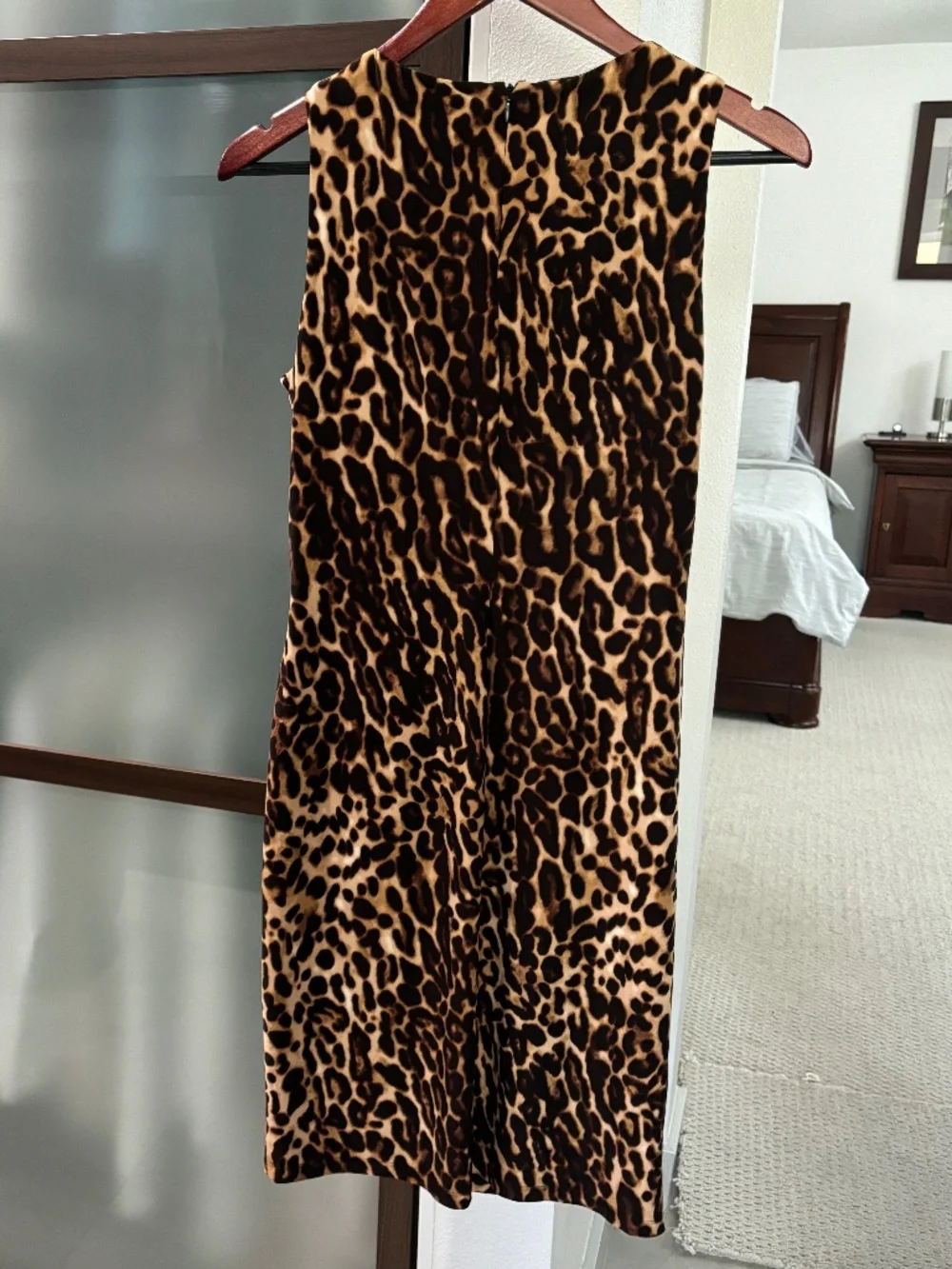 LAUREN RALPH LAUREN Animal Print Sheath Dress - Size 10 - Picture 4 of 10